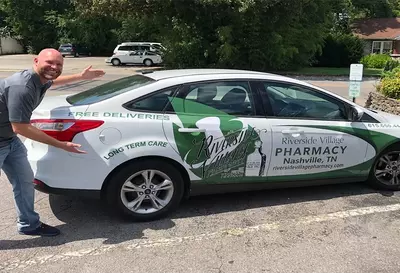 Riverside Village Pharmacy car for deliveries